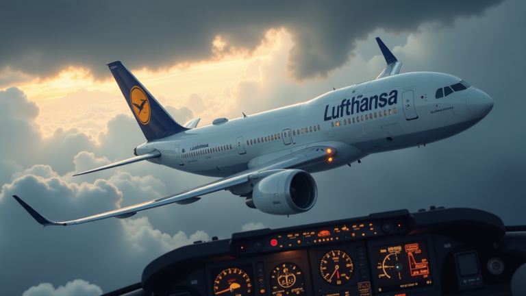 lufthansa maschine druckabfall