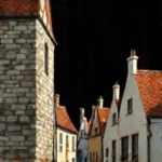 Fachwerk, Mauer und Gassen