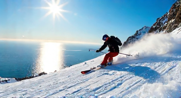 Das sind die Top 7 Schritte beim Skifahren mit Meerblick