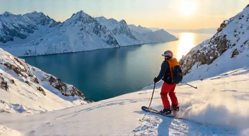 Der Blick eines Reisefachmanns auf das Skifahren mit Meerblick (2/10)