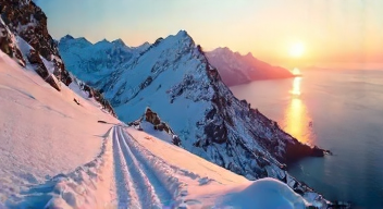 Meine Faszination für Skifahren mit Meerblick (1/10)