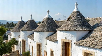 Perspektiven zu den Trulli von Alberobello