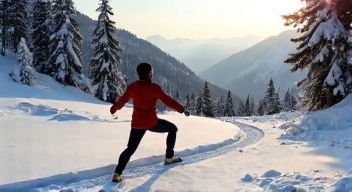 Das sind die Top 7 Schritte beim Schneeschuh-Yoga
