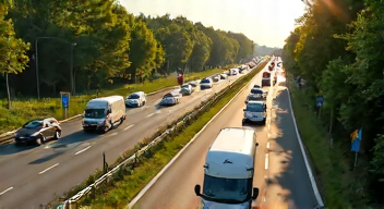 Einfluss der Urlaubszeit auf den Verkehr (3/10)