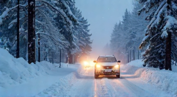 Ich erinnere mich an die Winterferienzeit, Stau und Schnee (1/10)
