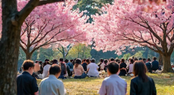 Soziale Dynamiken während der Hanami-Saison (6/10)