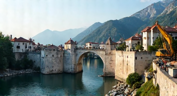 Technologische Innovationen beim Wiederaufbau der Stari Most (4/10)