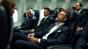 Was geschieht mit einem verstorbenen Passagier im Flugzeug?