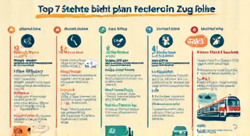 Das sind die Top 7 Schritte beim Planen einer Zugreise